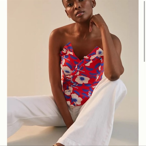 Anthropologie Stylish and Elegant Hutch Strapless Top - Picture 2 of 5